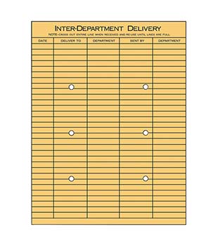 String & button interoffice envelope