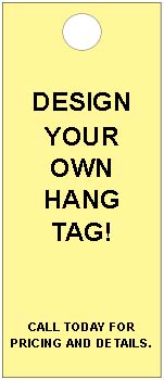 Custom hang tag