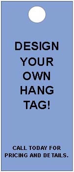 Custom hang tag