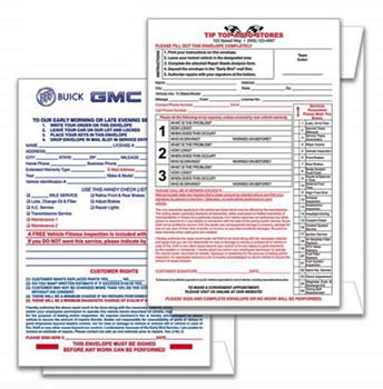 Night drop (after hours) envelope - custom imprinted