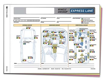 TruForm™ Brand - generic - express lane multi-point inspection form