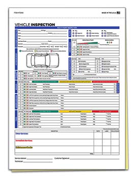 TruForm™ Brand - generic - f series multi-point inspection forms