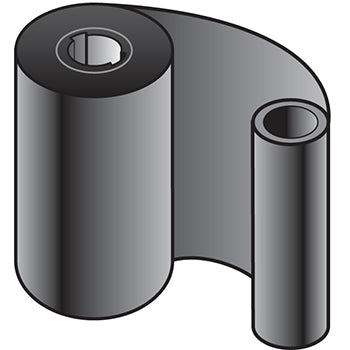 Black ribbon (wax resin) - 5 in 1 static cling printing supplies