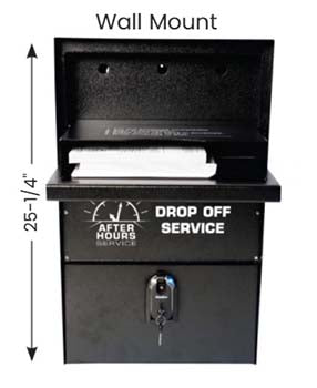 Self-contained night drop box