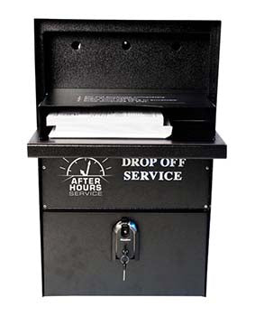 Self-contained night drop box