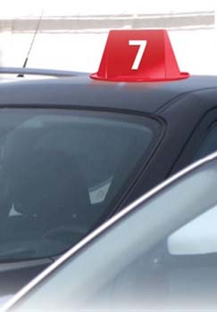 Custom magnetic car top hats