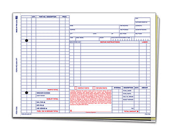 Repair order - plain - Form RO-546H-3PT
