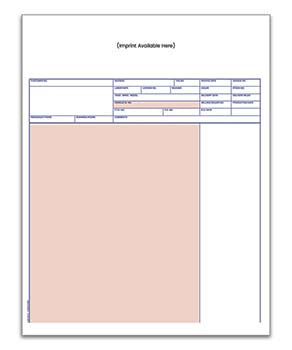 Laser service invoices - imprinted - form lzr-si-11