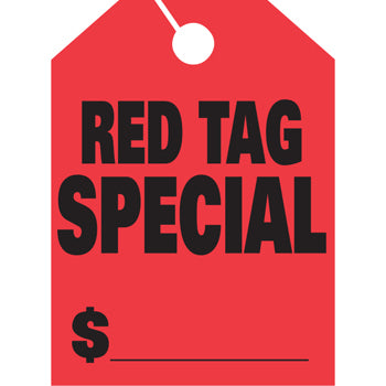 Jumbo mirror hang tags