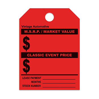 Custom mirror hang tags