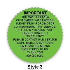2" starburst labels (csi) - Fluorescent Lime