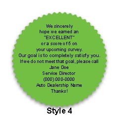 2" starburst labels (csi) - Fluorescent Lime