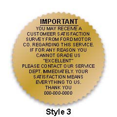 2" starburst labels (csi) - Metallic Foil Gold