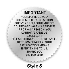 2" starburst labels (csi) - Metallic Foil Silver