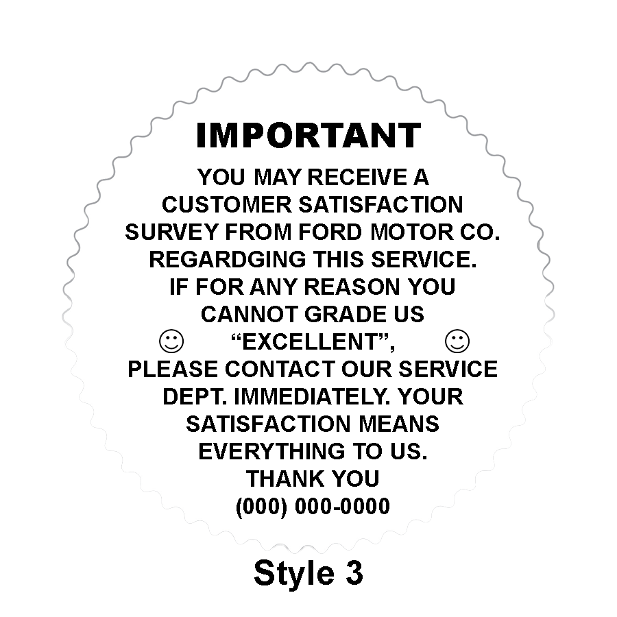 2" starburst labels (csi) - White