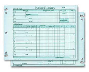 Vehicle inventory records - Form GM-532