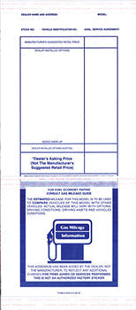 Addendum stickers (tape adhesive) - form #add-512