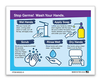Wash your hands sticker