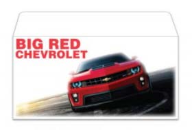 Custom printed license plate envelope