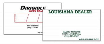 Temporary heavy duty paper tag
