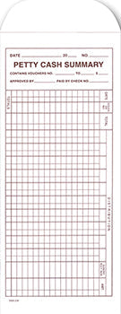 Petty cash envelope - form dsa-230