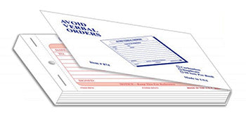Avoid verbal orders book - form AVO