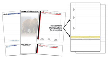 Combination letterhead / envelope - form com-le