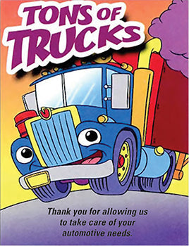 Coloring book - tons of trucks