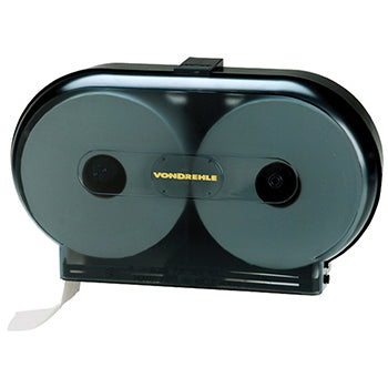 Jumbo roll toilet paper dispenser