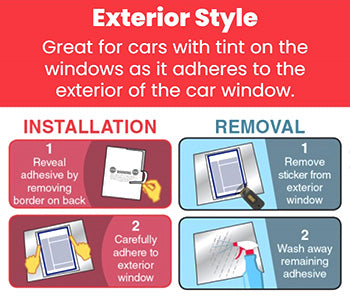 Peel-n-Seal™ Brand - Stock laser window stickers