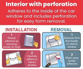 Peel-n-Seal™ Brand - Stock laser window stickers