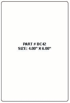 4" x 6" Blank bar code labels - BC42 (E-DT400600-3P)