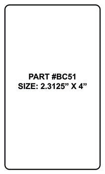 Blank bar code labels - BC51 (DYM-2.3X4)
