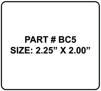 2.25" x 2" Blank bar code labels - BC5 (RDT4-225200-1P)