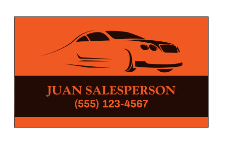 Two-sided business card