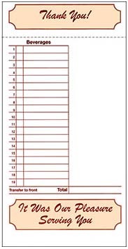Guest Checks - 2-part booked - DP-620
