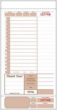 Guest Checks - 4 part - FL-620
