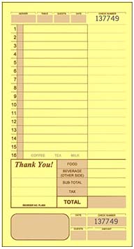 Guest Checks - 4 part - FL-620