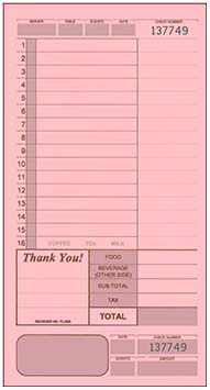 Guest Checks - 4 part - FL-620