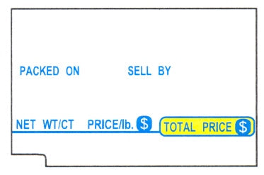H1640 - Tec SL-66-30/SL-6600 Non-Upc 30mm Scale Label