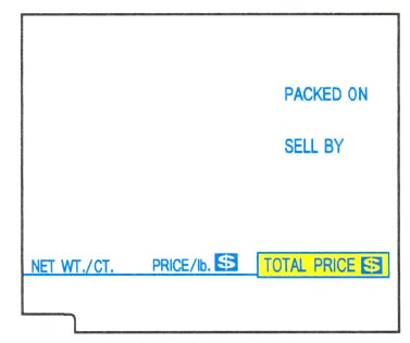 H1650 - Tec SL-66-30/SL-6600 US UPC 40mm Scale Label