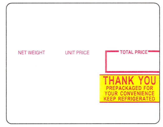 H1710 - Toledo 325/UCST UL Scale Label