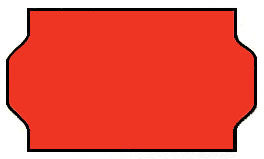 Meto® 2600 Red - 1 Line Price Marking Labels