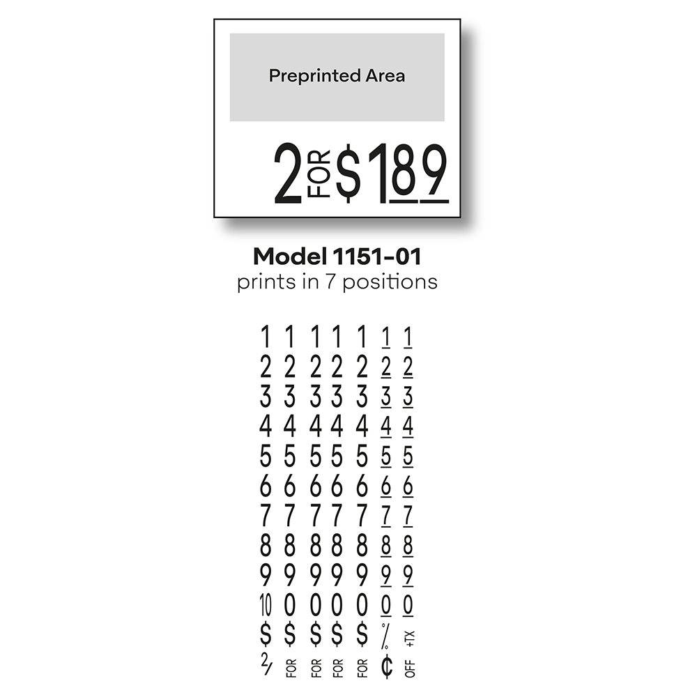Monarch® 1151 - Avery Dennison™  - 1 Line Promotional Price Marking Labeler